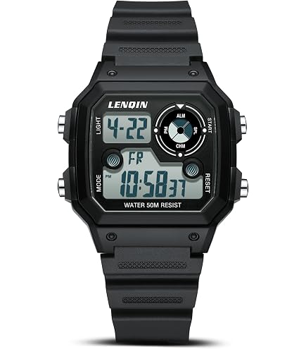 Amazon.com: PASOY Men's Digital Multi-Function Watches 2 Time